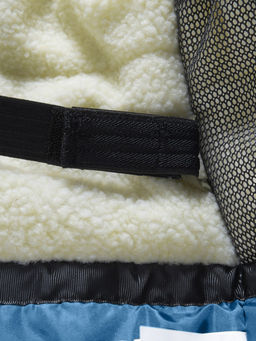 Парка зимняя подростковая для мальчика с капюшоном и мехом синего цвета 9535S - Valianly фото 21