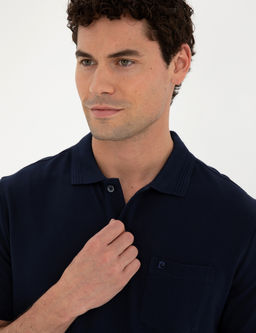 Lacivert Regular Fit Basic Ti__rt