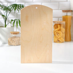 Доска разделочная деревянная с отверстием Доляна, 36,5200,9 см, фанера