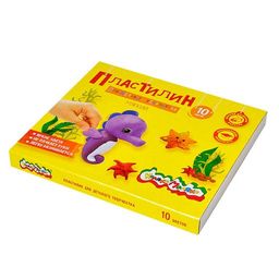 Пластилин Каляка-Маляка для детского творчества 10 цв. 150,00 г стек