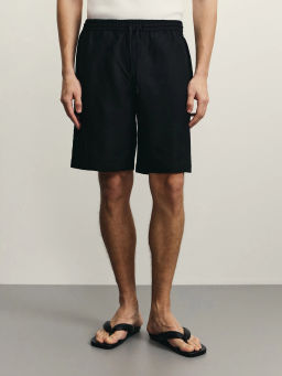 Шорты relax fit со льном / Zarina фото 3