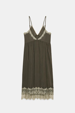 LACE CAMISOLE DRESS - Zara фото 9