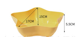 Салатник 17x15x5,5 см / N107yellow /уп 300/желтый