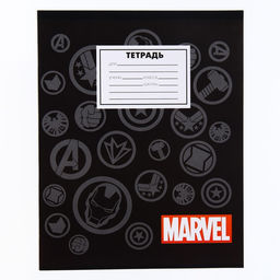 Цена за 10 шт. Тетрадь 18 листов, клетка, 4 вида МИКС, Мстители - Marvel фото 9
