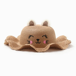 Шляпа для девочки MINAKU, светло-коричневая, размер 50
