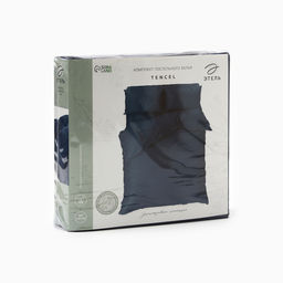 Постельное бельё Этель Евро Tencel 200*220см, 230*245см, 50*70см-2шт, цвет синий  фото 10