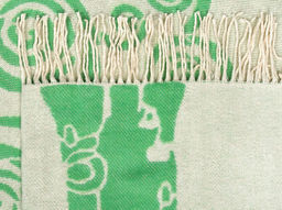 Плед хлопковый 170*200 жаккард Дерево цв 8 салат