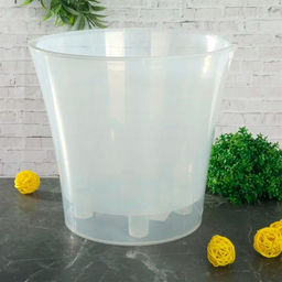 Горшок для цветов "АРТЕ" 2л Цвет прозрачный-прозрачный (АРТ 2 П-П) (64)