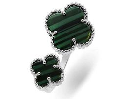 Кольцо из серебра малахит, МЦВ2007