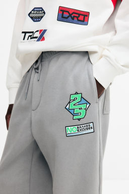 Pantal?n de ch?ndal con estampado Relaxed Fit - H&m фото 5