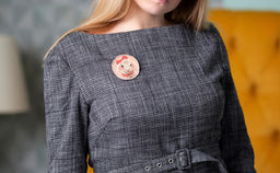 Набор для вышивания PANNA Живая картина JK-2194 Брошь. Овечка Дейзи 5.5 х 5.5 см