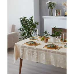Скатерть Этель Ажур 85х85 см, 100% п/э  фото 6