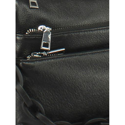 Сумка женская натуральная кожа JRP-3011, 1отд+карм/пер, плечевой ремень, черный 254884 - Adelia фото 4