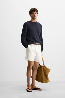 LINEN-COTTON SWEATER - Zara фото 4
