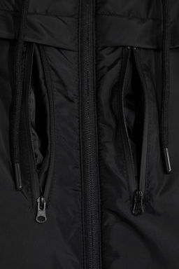 Siyah Erkek Cocuk Kapusonlu Cepli Regular Mont TKDAW25MO00006 - Trendyolmilla фото 5