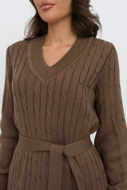 ЗЛАТА Платье М 2991/кофе