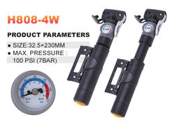 Велонасос COMIRON FLY PRO с манометром, литой суперпрочный ABS корпус-моноблок, алюмиевая клипса, 24,5*240мм, 7 бар. шток сталь 8 мм /уп 100/ - ГалеонТрейд фото 10