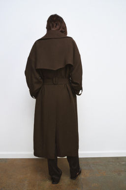 TRENCH FLUIDO LANA ZW COLLECTION LIMITED EDITION / Khaki
