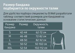 B.Well Бандаж на брюшную стенку W-425  фото 5