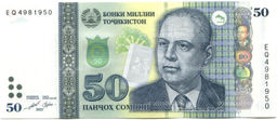 Банкнота 50 сомони 2021 года Таджикистан
