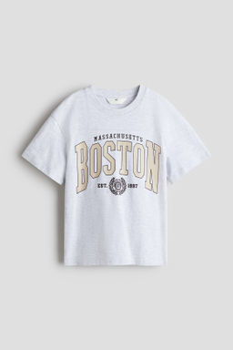 Camiseta oversize con motivo estampado