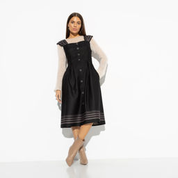 Сарафан из костюмной ткани В стиле Леди Ди (офис) - Charutti фото 2