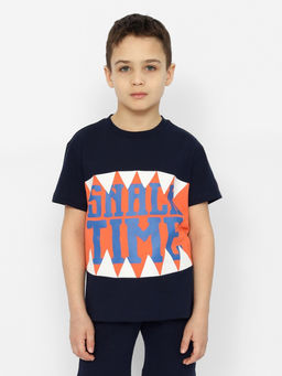 CRB wear/CSKB 63552-41-370 Футболка для мальчика,темно-синий/Ex.Cherubino