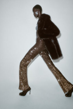 SEQUIN LEGGINGS - Zara фото 6