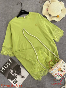 Футболка женская с гипюром - Bruno фото 5