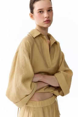Blusa oversize en mezcla de lyocell - H&m фото 5
