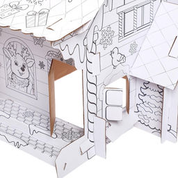 Домик раскраска В гостях у Дедушки Мороза - Zabiaka фото 14