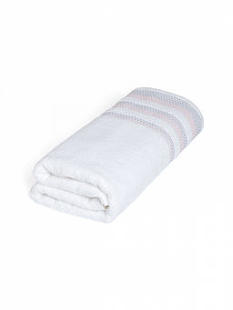 Полотенце махровое 70x140 белый махровая ткань - Lucky фото 2