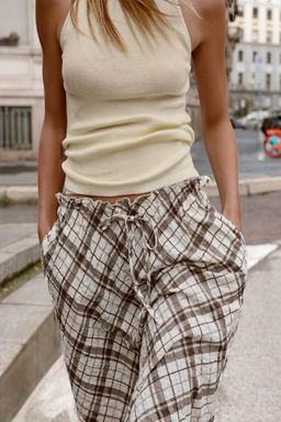 FALDA MIDI CUADROS / Multicolor - Zara фото 3