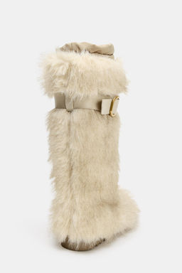 FAUX FUR BOOTS WITH STRAP SKI COLLECTION - Zara фото 22