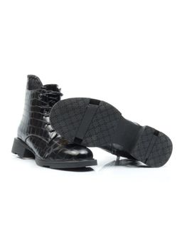 01-CXR130-1P BLACK Ботинки демисезонные женские (натуральная кожа, байка) - Фабричный китай фото 17