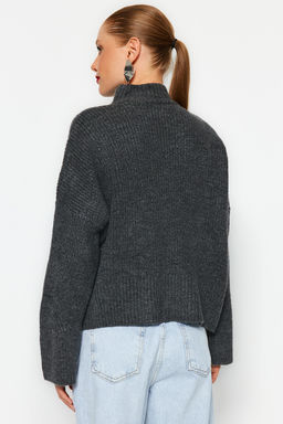 Indigo Yumusak Dokulu Basic Triko Kazak TWOAW22KZ0474 - Trendyolmilla фото 16