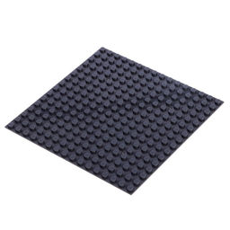 Пластина-основание для конструктора, 12,8 × 12,8 см, цвет серый