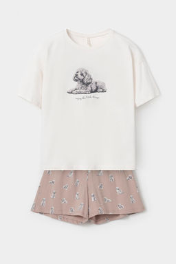 Е 20195/белая лилия,забавные пудели пижама жен - Very neat фото 2
