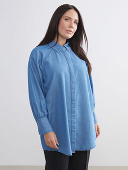 G?mlek Yaka Kad?n Jean Tunik