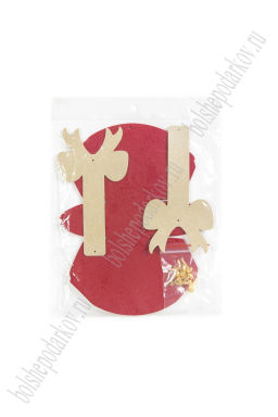 Сумочка 13*13*4,5 см (2 шт) SF-8043, бордовый - Больше подарков фото 2