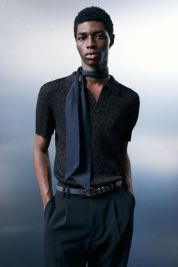 Polo brillante Slim Fit