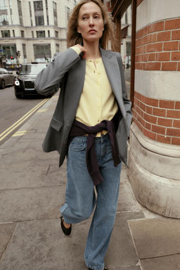 BAGGY MID-WAIST JEANS - Zara фото 3