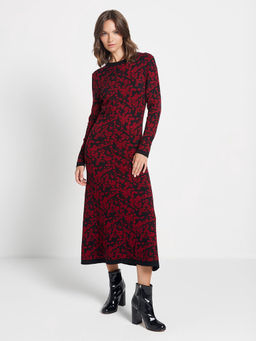 Платье женское ZZ-03002 black/bordo