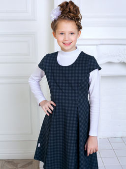 Школьный сарафан "Марина",серый