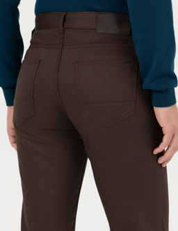 Kahverengi Slim Fit Kanvas Pantolon - Pierre cardin фото 7