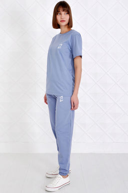 Арт. 2349 Костюм женский лила 44-52 (5 шт) Цвет:верх- лила, низ- лила - Калинка фото 3