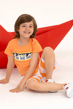 U. S. Polo Assn Детская оранжевая футболка с круглым вырезом - U.s. polo assn фото 8