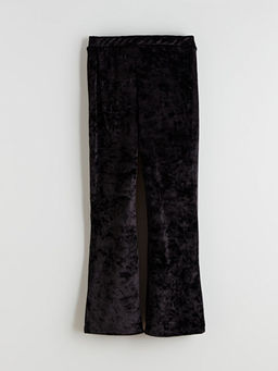 Beli Lastikli Kadife K?z ?ocuk Tayt