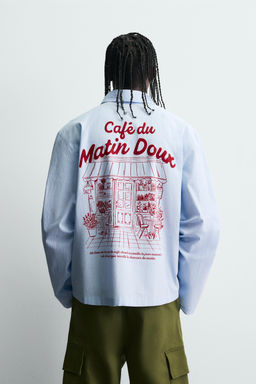 GRAPHIC STRIPED SHIRT - Zara фото 3