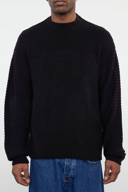 Mavi Unisex Oversize Bisiklet Yaka Duz Triko Kazak TMNAW25KZ00004 - Trendyolmilla фото 13